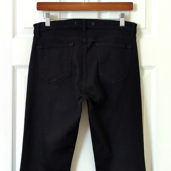 J Brand Classic Mid Rise Slim Fit Ankle Boot Cut Jeans Hewson Black 30 - Picture 5 of 16